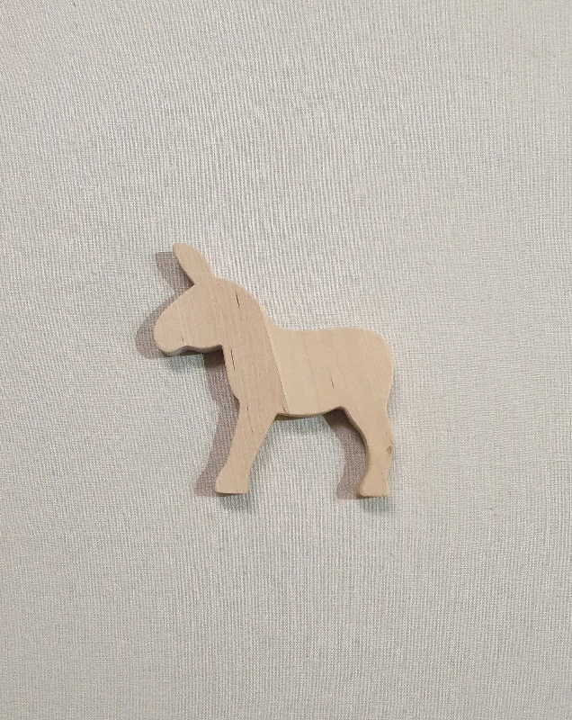 Educational wooden toys for toddlers' cognitive development​ Bajo Loose Wooden Donkey - Raw Timber