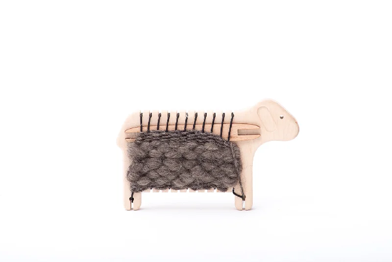 Wooden stacking toys for fine motor skills​ Bajo Weaving Sheep Wooden Natural Loom