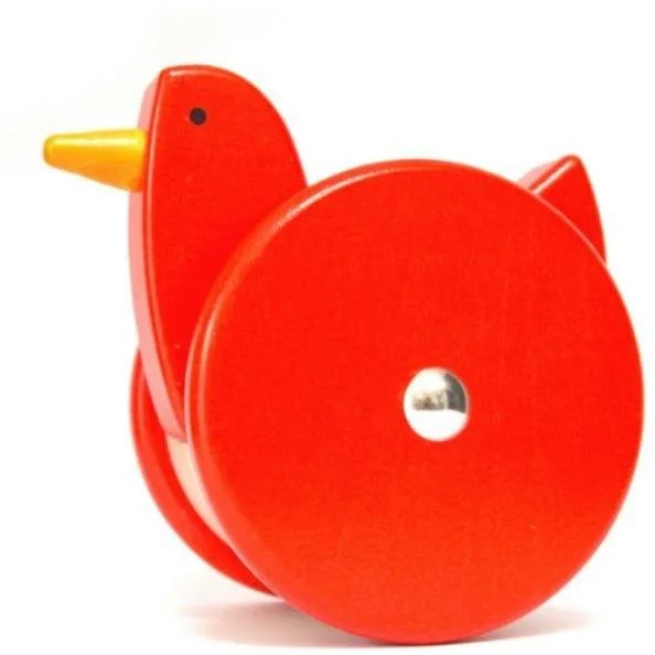 Wooden play theaters for performing arts​ Bajo Wobbling Chicken - Red