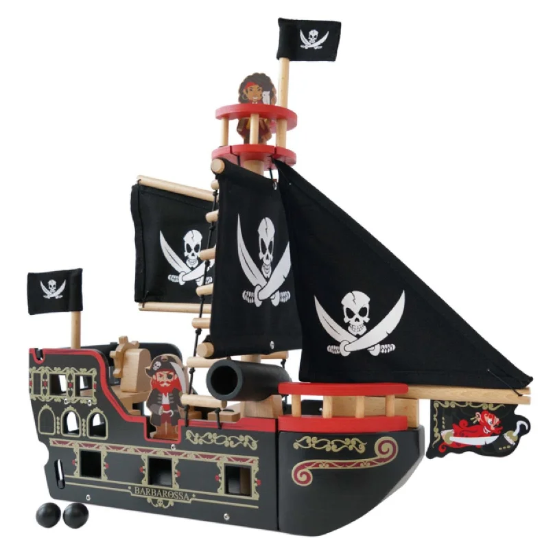 Wooden alphabet toys for early literacy​ Barbarossa Ship - Le Toy Van