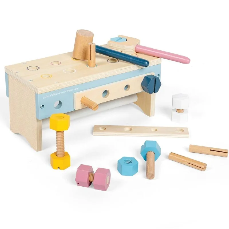 Wooden walker toys for learning to walk​ Bigjigs My First Workbench