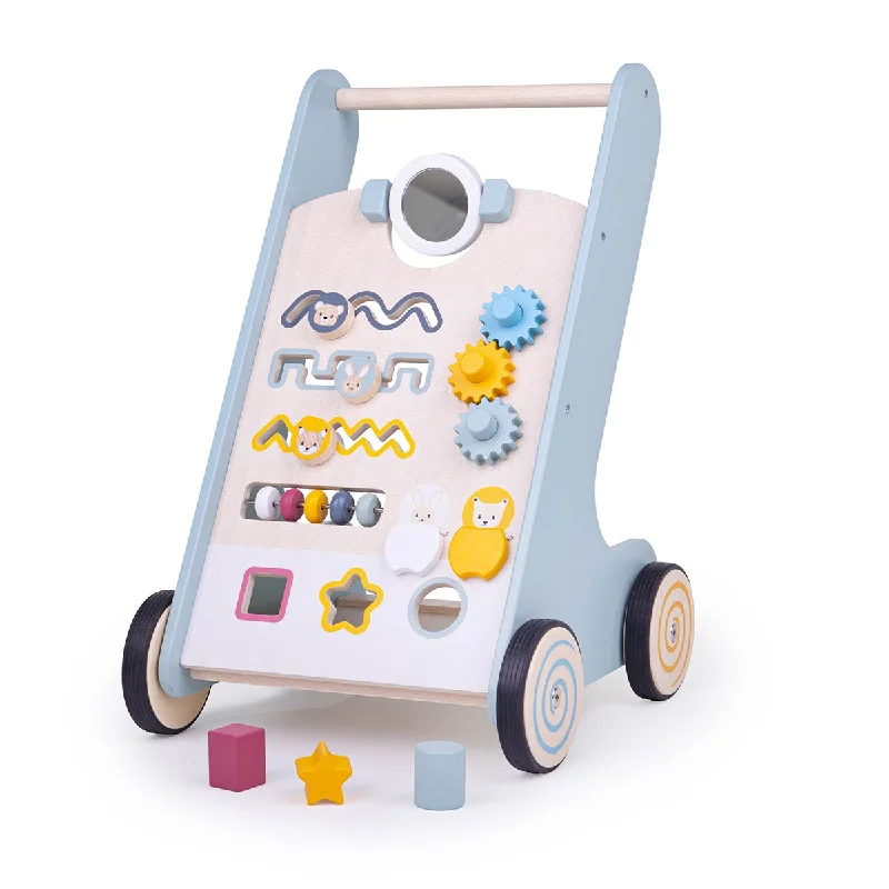 Wooden toy cars with smooth - rolling wheels​ Bigjigs Toys FSC Certified Activity Walker