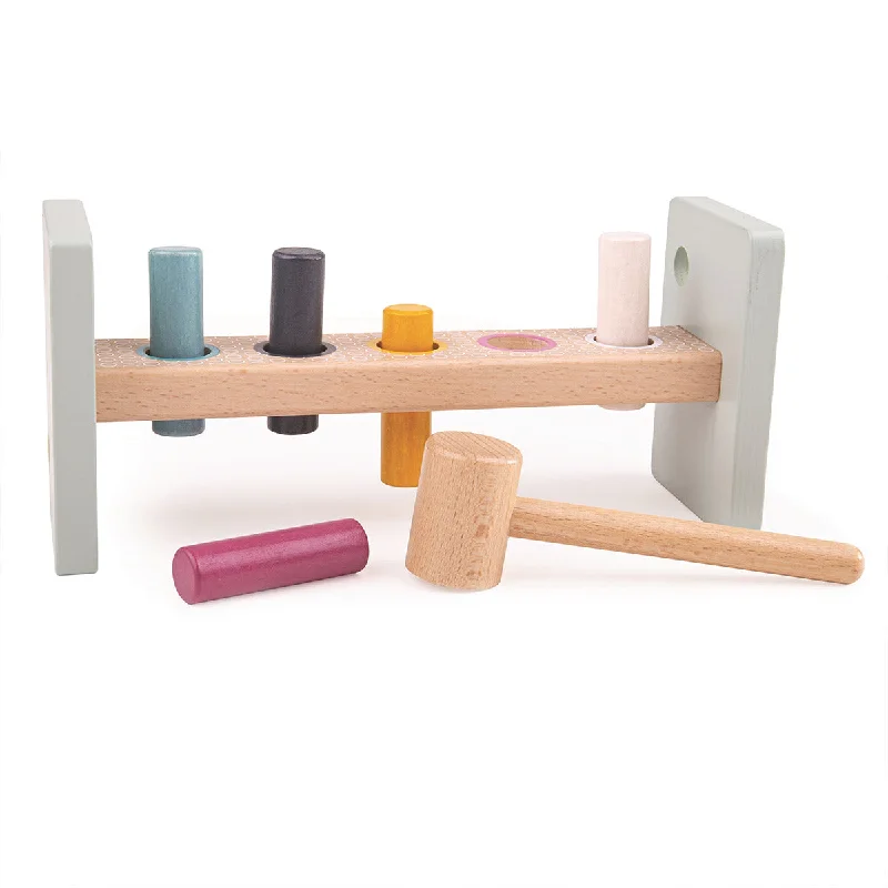 Wooden musical boxes for soothing melodies​ Bigjigs Toys FSC Certified Hammer Bench