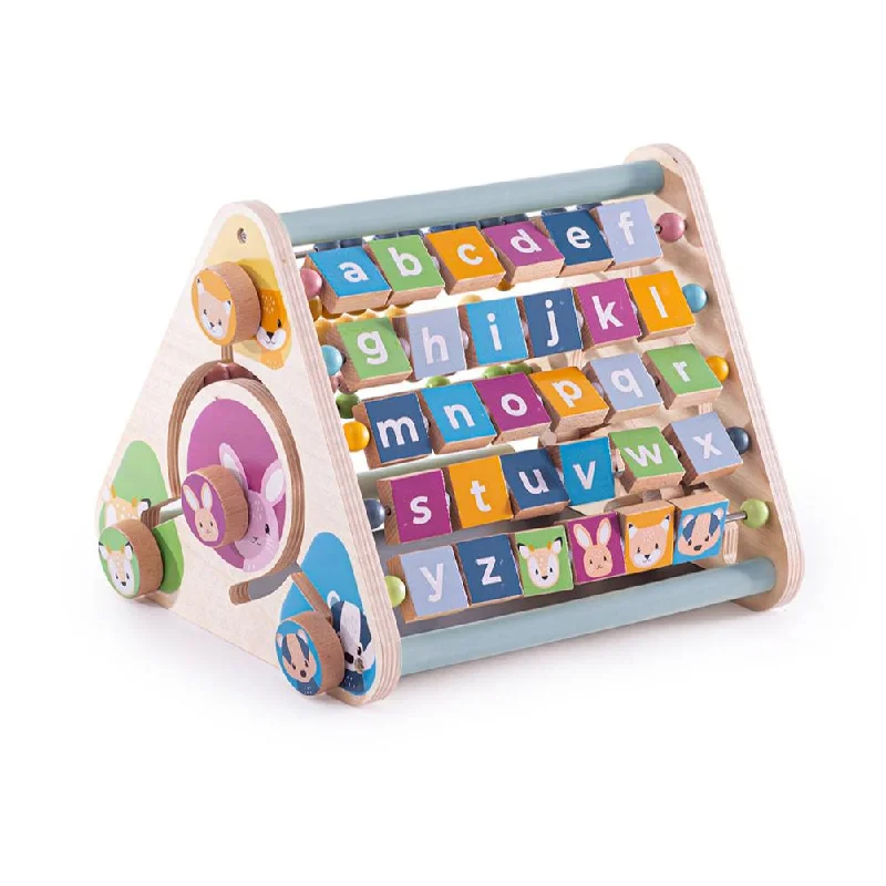Wooden magnetic toys for scientific exploration​ Bigjigs Toys FSC Certified Triangular Activity Centre