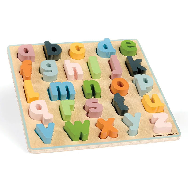 Wooden activity centers for baby development​ Bigjigs Toys Lowercase abc Puzzle