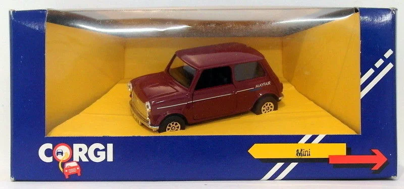 Railway museums displaying train history​ Corgi 1/36 Scale Diecast C330/8 - Austin Mini - Maroon