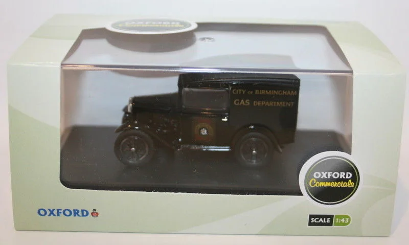 Vehicle safety features for protecting passengers​ Oxford Diecast 1/43 Scale ASV006 - Austin 7 Seven RN Van Birmingham Gas Dept