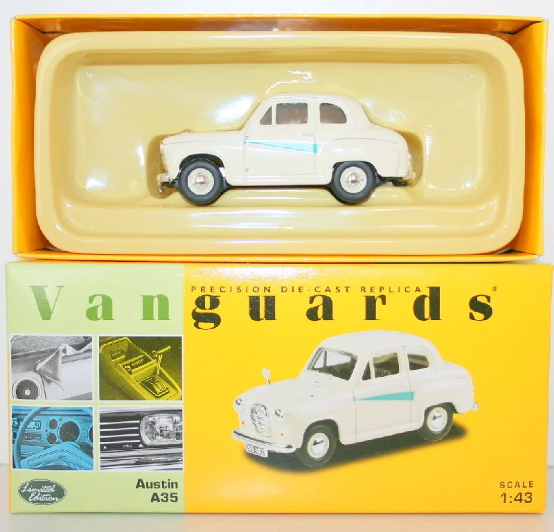 Model train control systems for smooth operation​ VANGUARDS 1/43 VA02308 AUSTIN A35 OLD ENGLISH WHITE / BERKSHIRE GREEN