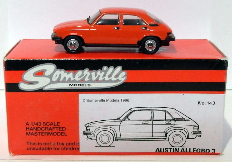 Cruise ships for long - distance vacation voyages​ Somerville Models 1/43 Scale 143 - Austin Allegro 3 - Red