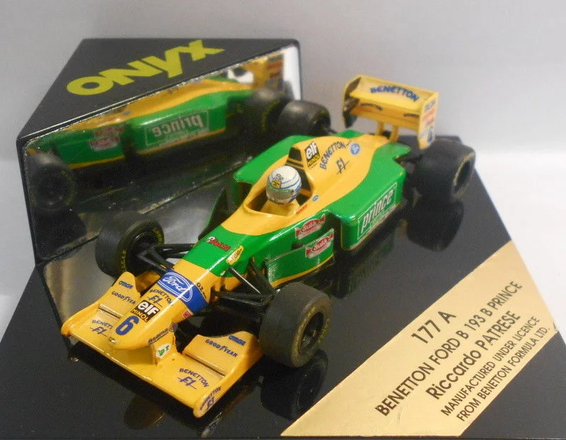Railroad maintenance equipment for track upkeep​ Onyx 1/43 Scale - 177A BENETTON FORD B RICARDO PATRESE