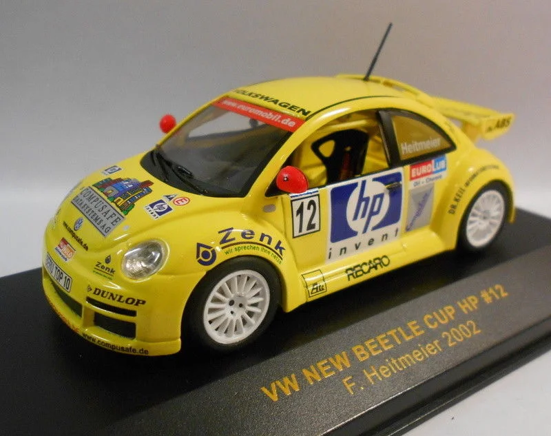 Model train sets with realistic features​ Ixo 1/43 Scale GTM010 VW BEETLE CUP #12 HP 02