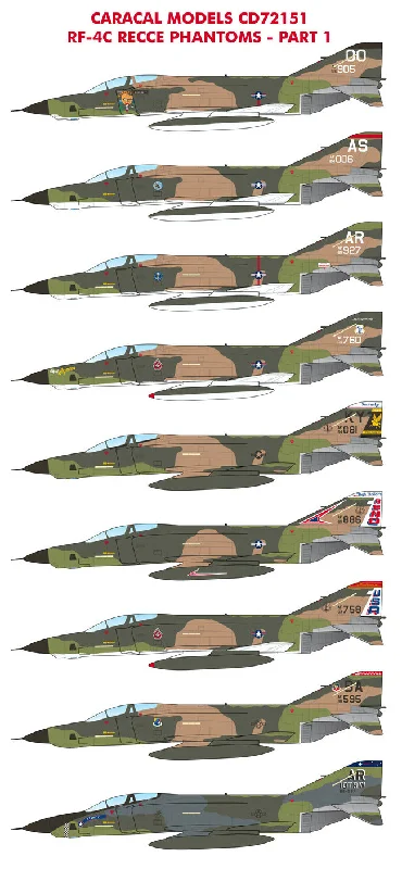 Bus - terminal model toys for public - transportation scenarios​ Caracal 1/72 decals Air Force RF-4C Recce Phantoms Part 1 - CD72151