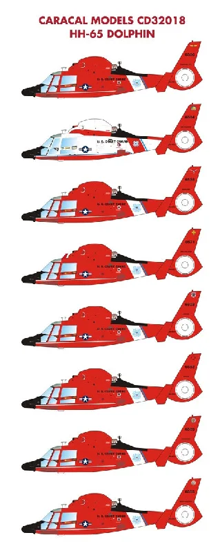 Hot air balloon model toys for a touch of whimsy​ Caracal 1/35 decal CD32018 for US Coast Guard HH-65 Dolphin for Trumpeter