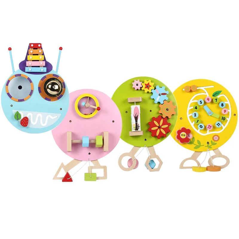 Wooden water toys for bath or pool play​ Wall game caterpillar