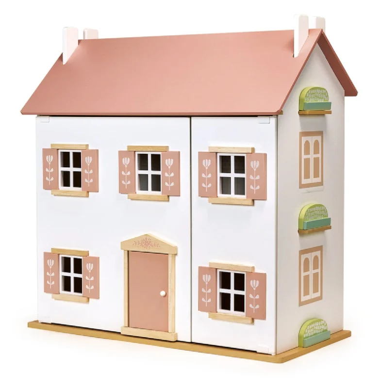 Wooden play libraries for reading pretend​ Clover Dolls House - Mentari
