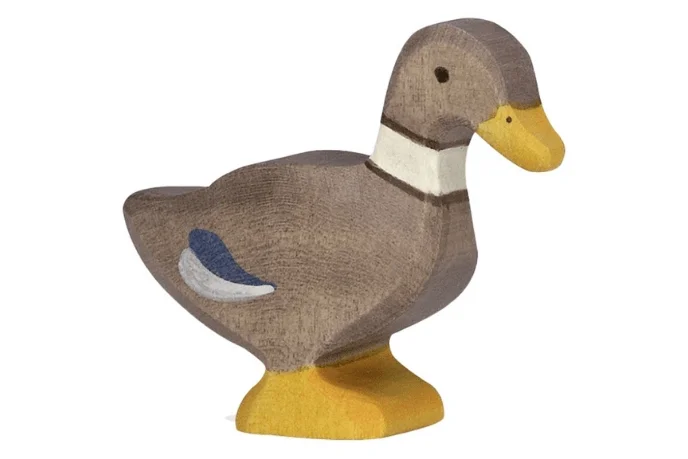 Wooden water toys for bath or pool play​ Holztiger Duck