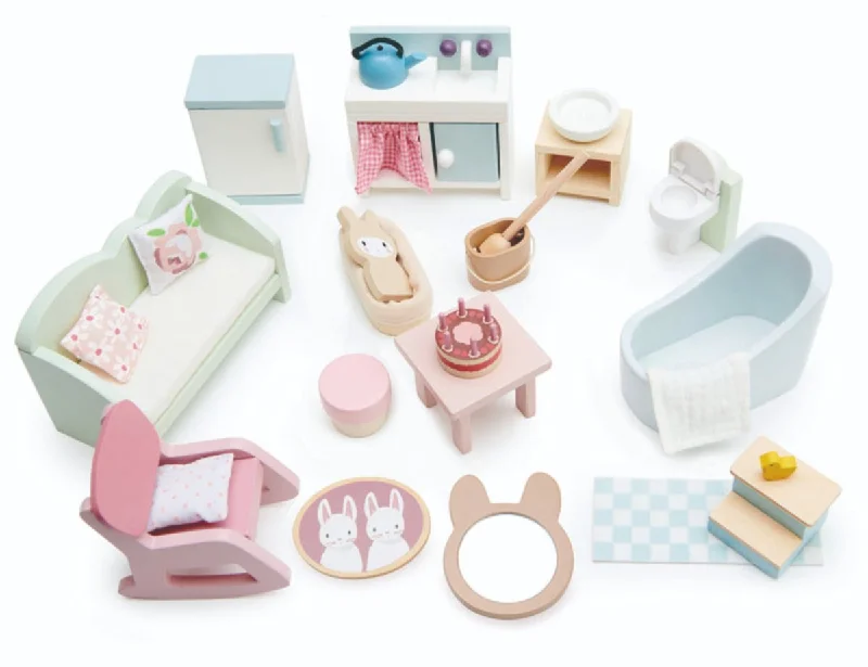 Wooden mobile toys for hanging over cribs​ Countryside Set - Tender Leaf Toys