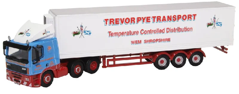 Double - decker buses for urban tourism​ Oxford Diecast DAF 85 Short Fridge Trailer Trevor Pye
