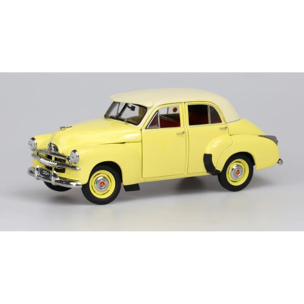 Train enthusiasts' clubs and events​ DDA 409 1/24 1953 2 Tone Light Yellow FJ Holden Sedan Fully Detailed Diecast Model