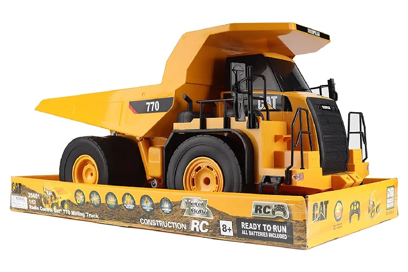 Antique cars restored to their former glory​ Diecast Masters 1/12 RC CAT 770 Mining Truck w/Metal Dump Body 2.4GhZ