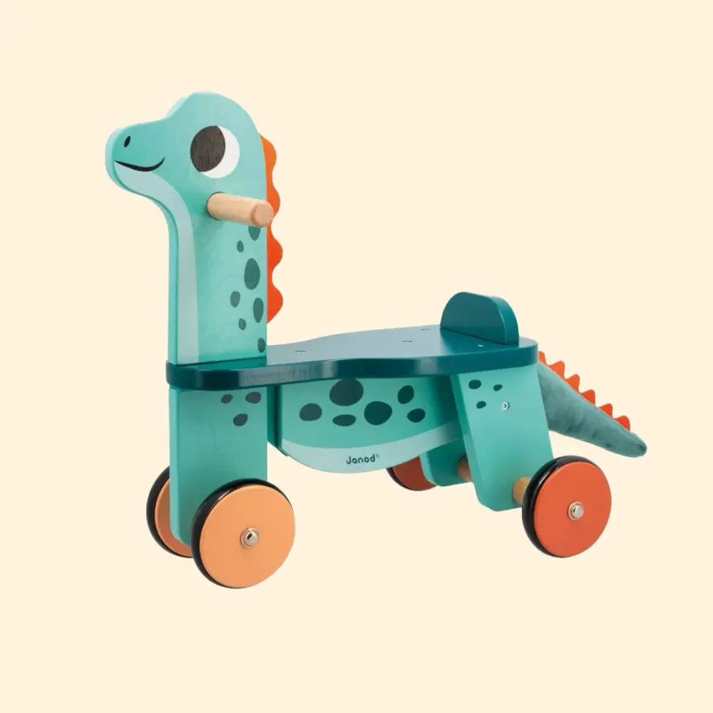 Wooden play scooters for outdoor mobility play​ Dino - Ride On Dino Portosaurus