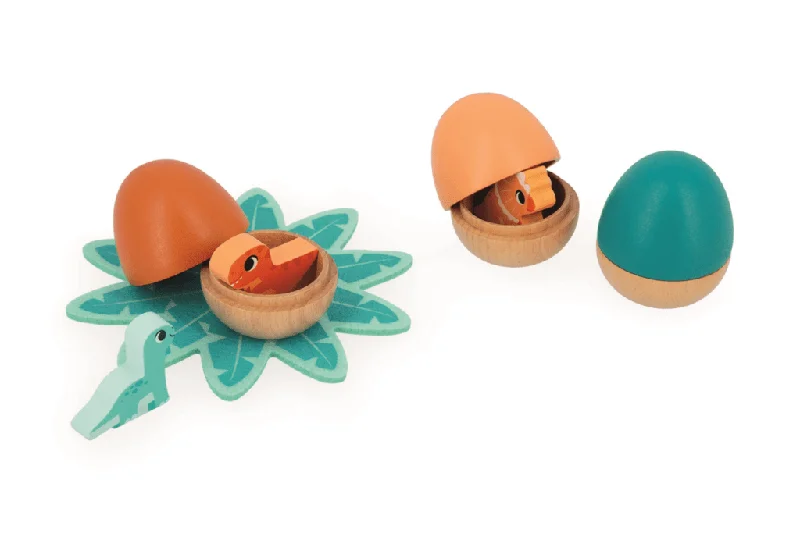 Wooden play libraries for reading pretend​ Dino Surprise Eggs