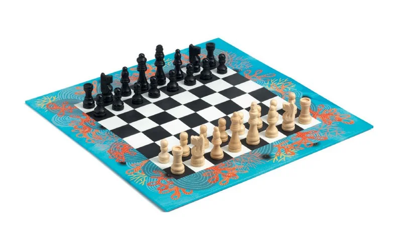 Wooden push - along toys for mobility support​ Djeco - Chess Game