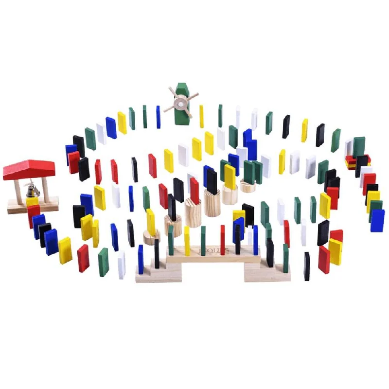 Wooden yo - yos for classic play​ Domino Rally - Domino Rally Set