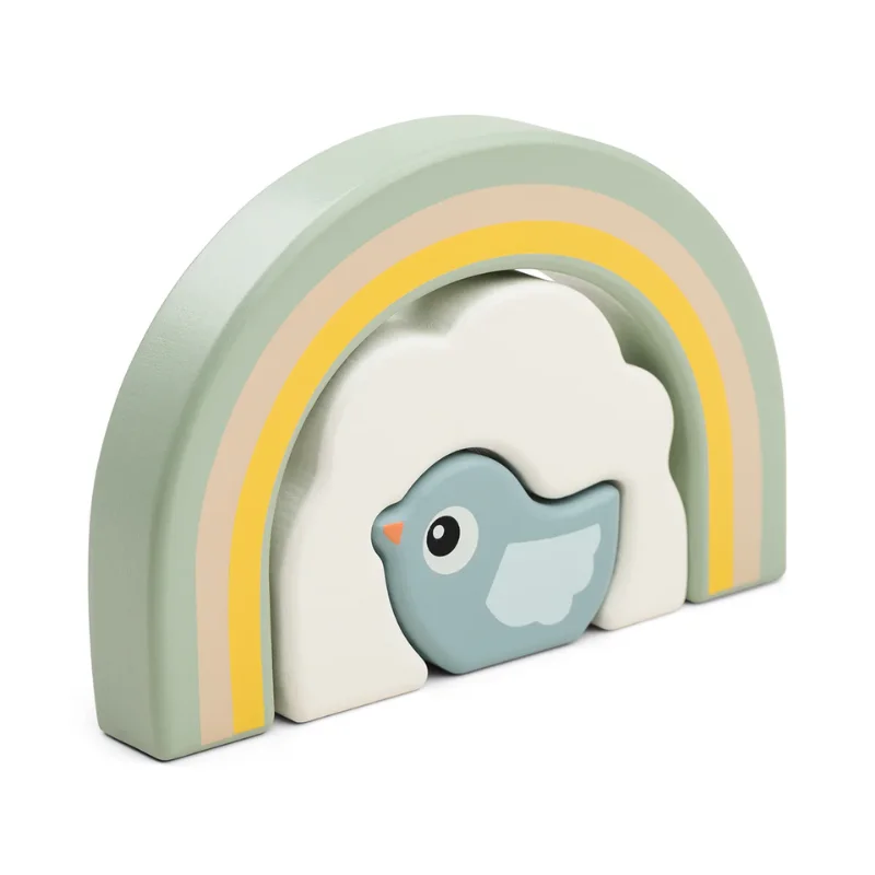 Wooden play zoos for animal - related play​ Birdie Stacking Tunnel