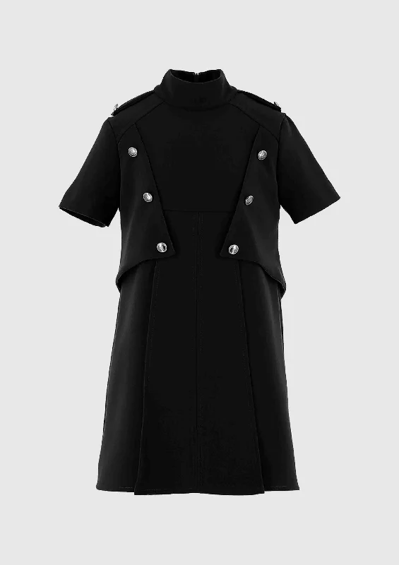 Office building model toys for business - themed play​ Elisabetta Franchi Black Crepe with Logoed Buttons