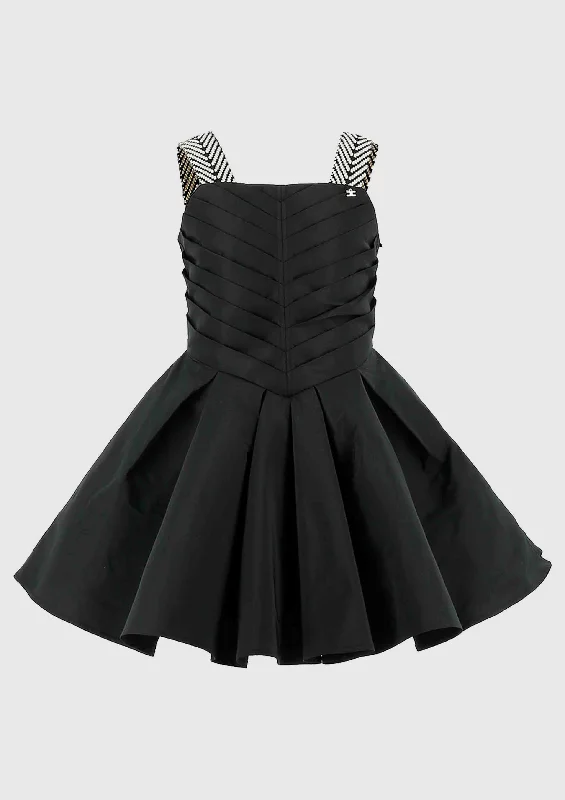 Formula 1 race car model toys for motor - sports lovers​ Elisabetta Franchi Black Taffeta Dress
