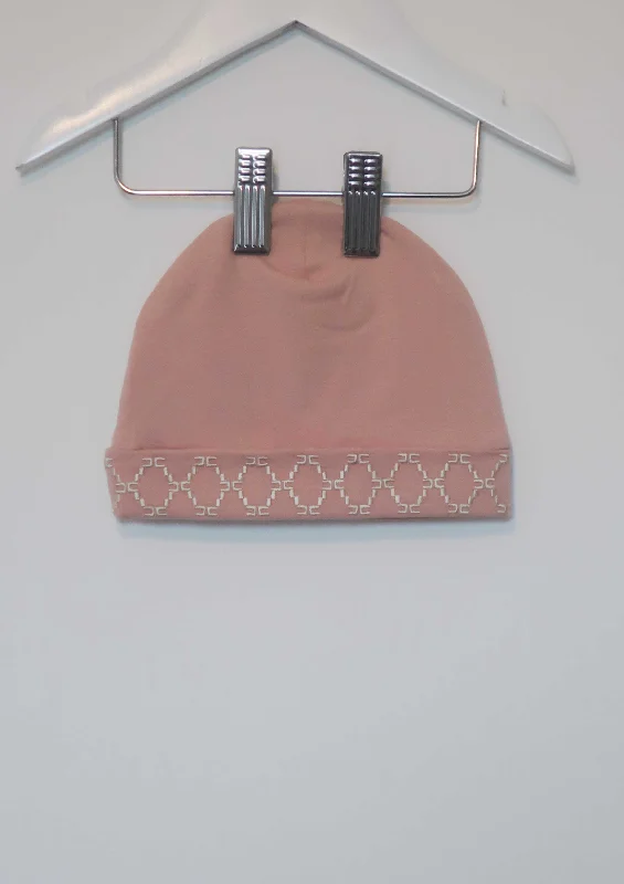 Airport model toys with planes and runways​ Elisabetta Franchi dusky-pink hat with embroidery