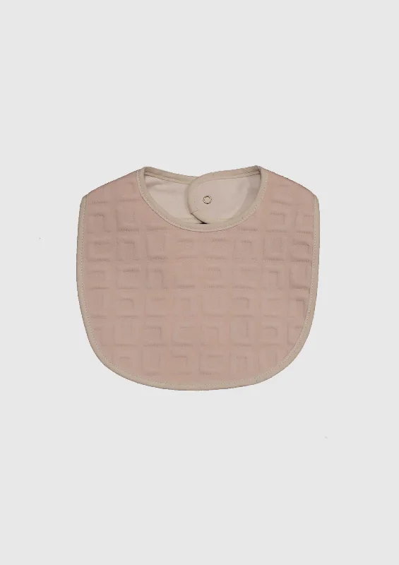Train - depot model toys for railroad - maintenance play​ Elisabetta Franchi Soft-Pink Logo Embossed Bib
