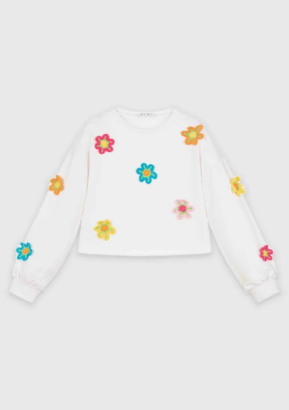 Time - machine model toys for science - fiction - inspired play Elsy Floral Sweatshirt