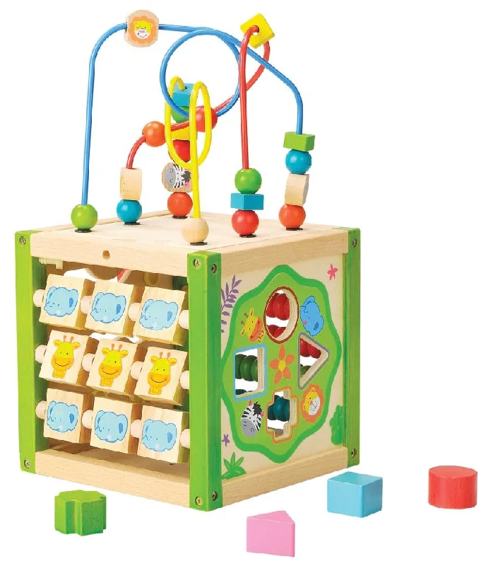 Wooden play castles for royal adventures​ EverEarth - My First Multi - Play Activity Cube