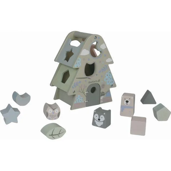 Wooden number toys for math concepts​ EverEarth - Tree Shape Sorter