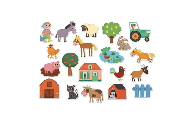 Wooden play restaurants for role - playing​ Farm Magnets by Vilac