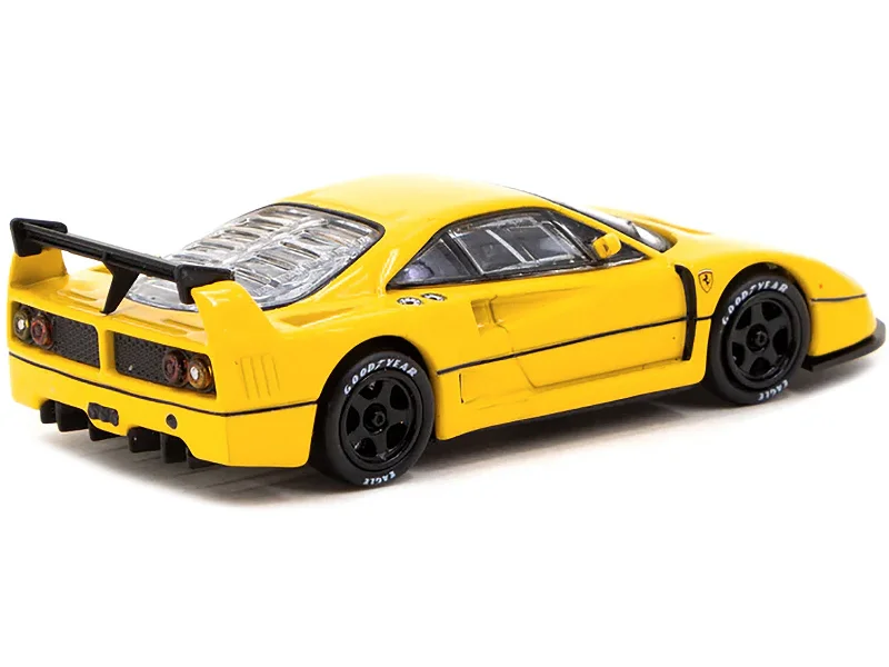 Vintage car model toys for classic - car collectors​ Ferrari F40 LM Yellow "Road64" Series 1/64 Diecast Model by Tarmac Works