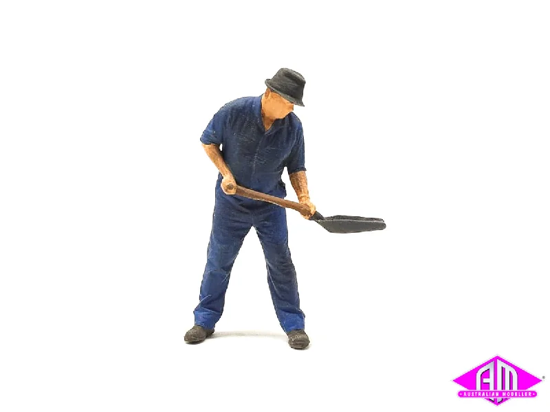 Mining - camp model toys for resource - extraction exploration​ Fireman Shovelling B 3650 Gal & Baldwin Tenders (7mm Scale)