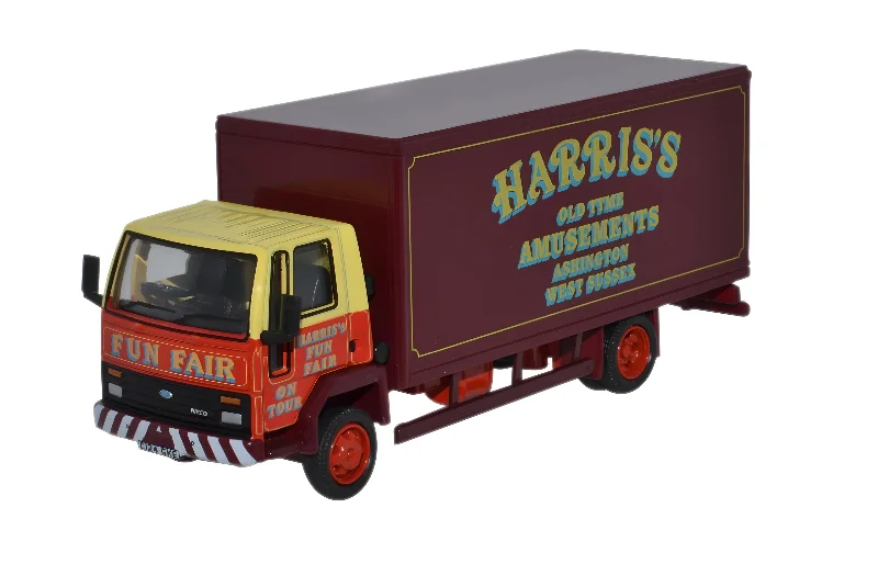 Freight trains for transporting goods across long distances​ Oxford Diecast Ford Cargo Box Van Harris - 1:76 Scale 76FCG003