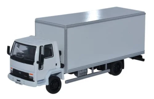 Model train cars for different purposes​ Oxford Diecast Ford Cargo Box Van White - 1:76 Scale