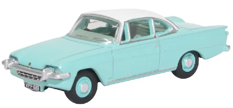 Luxury sports cars with high - performance engines​ Oxford Diecast Ford Consul Capri Caribbean Turquoise and Ermine White