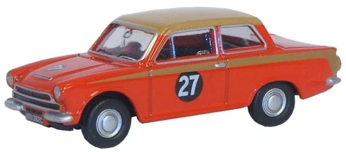 Model train locomotives in various scales​ Oxford Diecast Ford Cortina MKI Red/Gold - 1:76 Scale