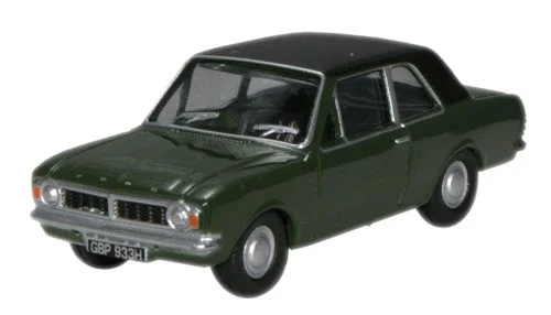 Model train cars for different purposes​ Oxford Diecast Ford Cortina MkII Aquatic Jade - 1:76 Scale