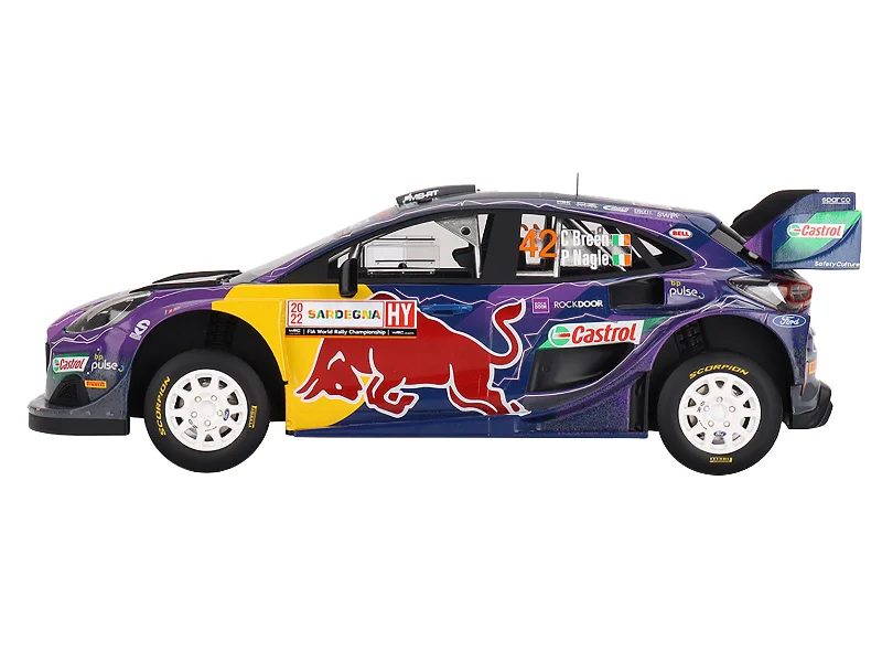 Recycling - plant model toys for environmental - awareness teaching​ Ford Puma Rally1 #42 Craig Breen - Paul Nagle "M-Sport Ford WRT" 2nd Place "Rally Italia Sardegna" (2022) 1/18 Model Car by Top Speed