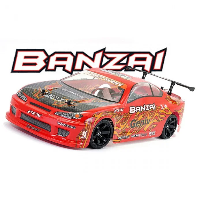 Model train locomotives in various scales​ FTX Banzai 1/10 RC Drift Car RTR - Red