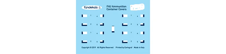 Gothic - style model toys for a spooky atmosphere​ Fundekals 1/48 scale F4U Ammo Container Covers - FUN48020