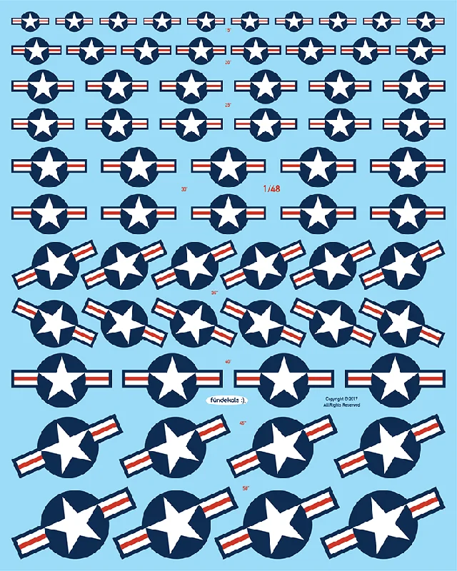 Castle model toys for fantasy - themed play and role - playing​ Fundekals 1/48 scale US National Insignias 1947 – Present - 48014