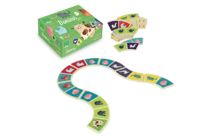 Wooden telescopes for stargazing play​ Farm Dominos Game