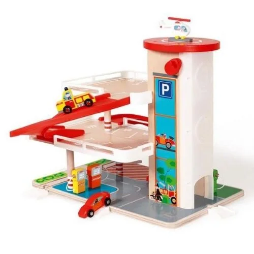 Wooden texture toys for sensory development​ Garage With Elevator
